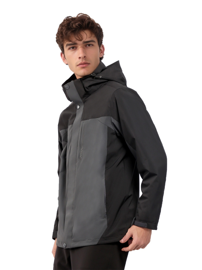 Куртка 2в1 Humtto 146 Black-Grey фото 1
