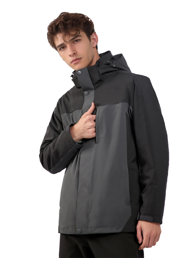 Куртка 2в1 Humtto 146 Black-Grey фото 2