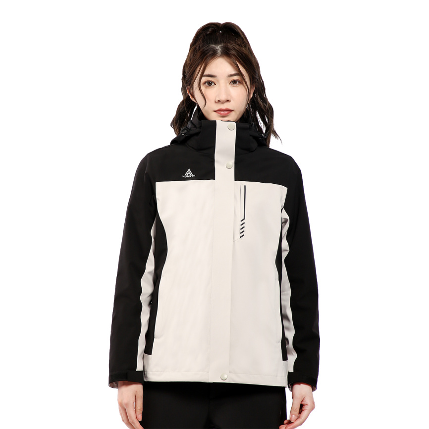 Куртка 2в1 146 Beige-Black фото 2