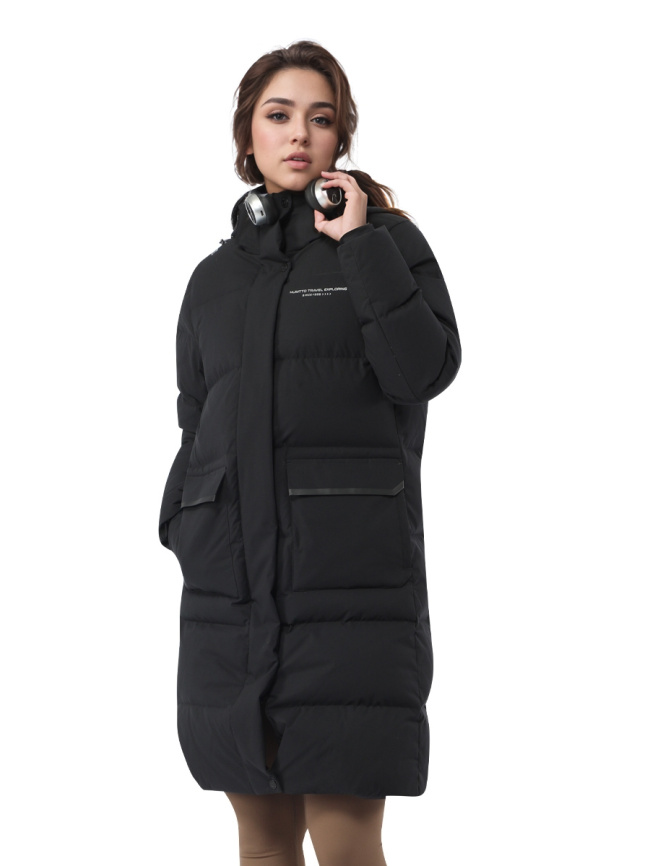 Удлиненная куртка 772 Black фото 2