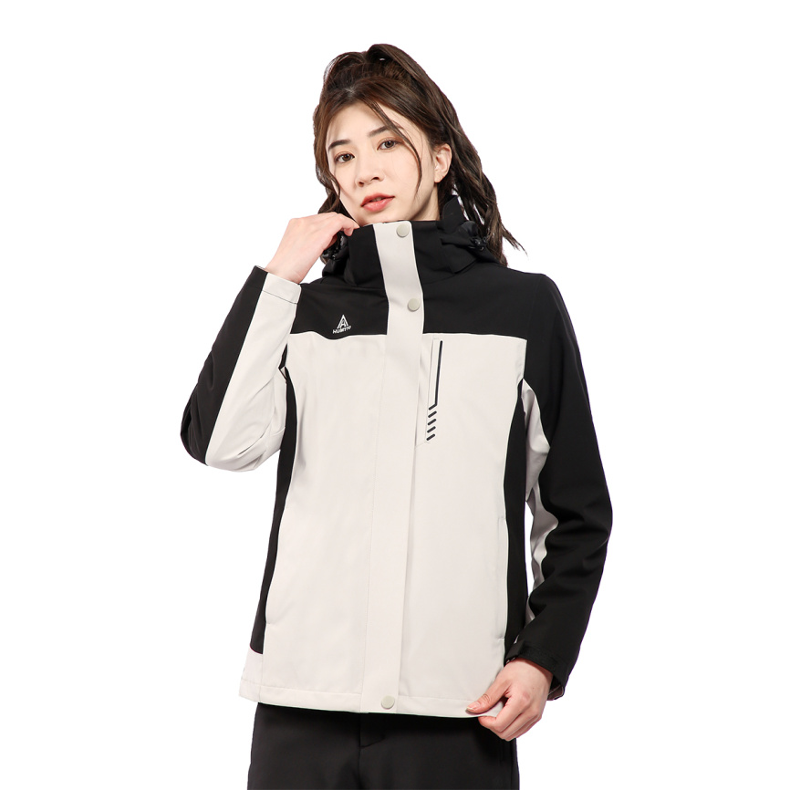 Куртка 2в1 146 Beige-Black фото 3